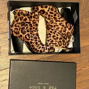 Rag & Bone Leopard Print Classic Newbury Heeled Boot